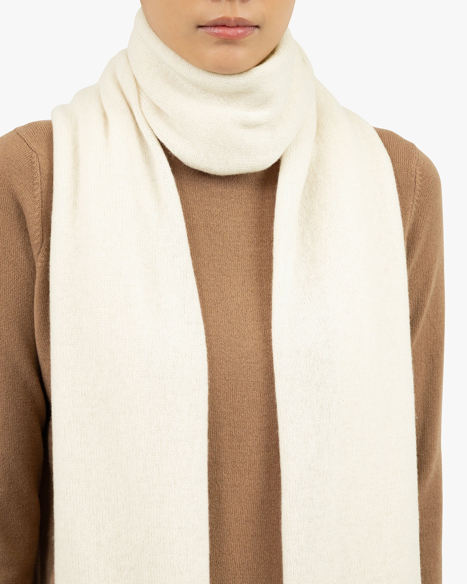 Lightness Maxi Scarf - White Cashmere