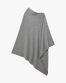 Mayfair Poncho - Medium Grey