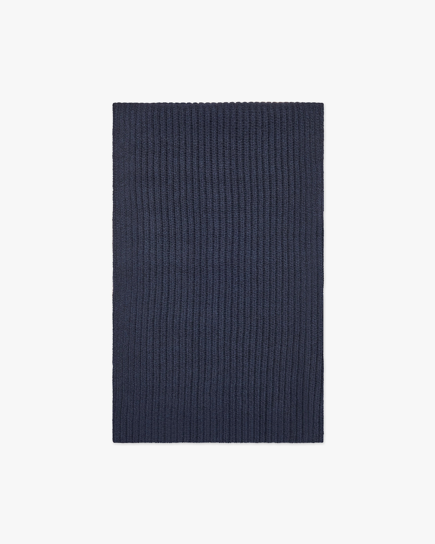 Maxi Ribbed Scarf - Blue Merino / Cashmere