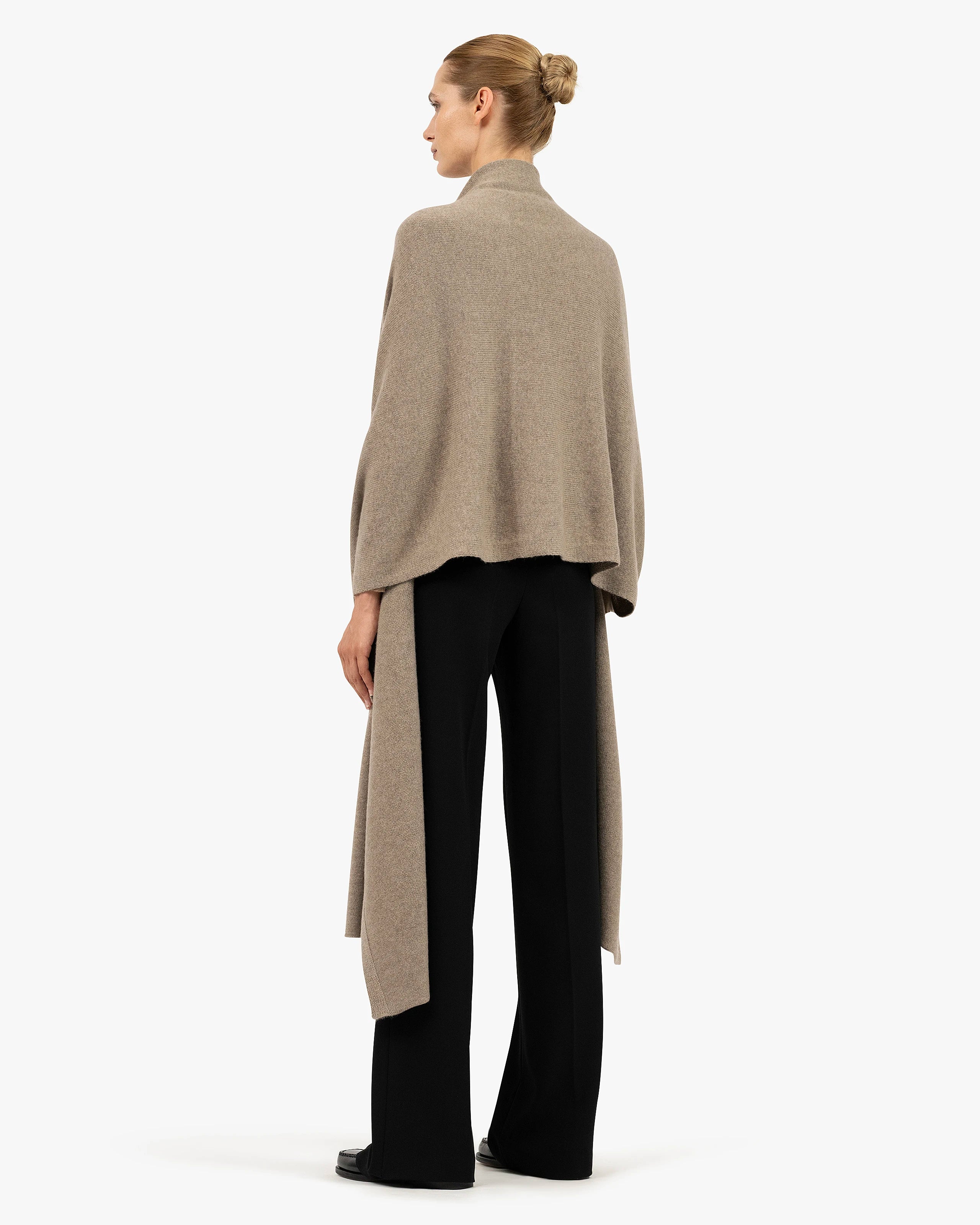 Courmayeur Maxi Wrap - Taupe Cashmere