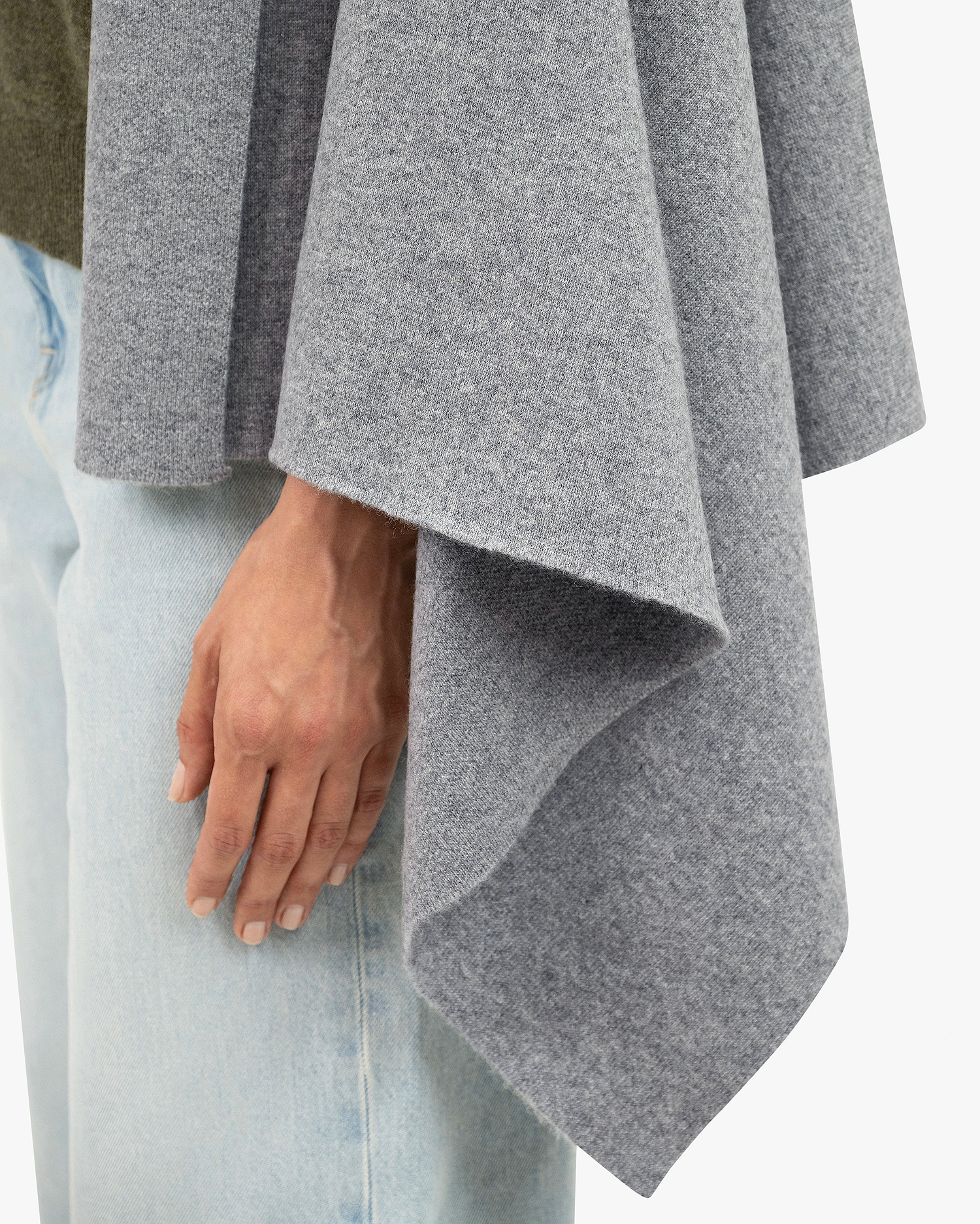 Dolomiti Maxi Wrap - Medium Grey Cashmere
