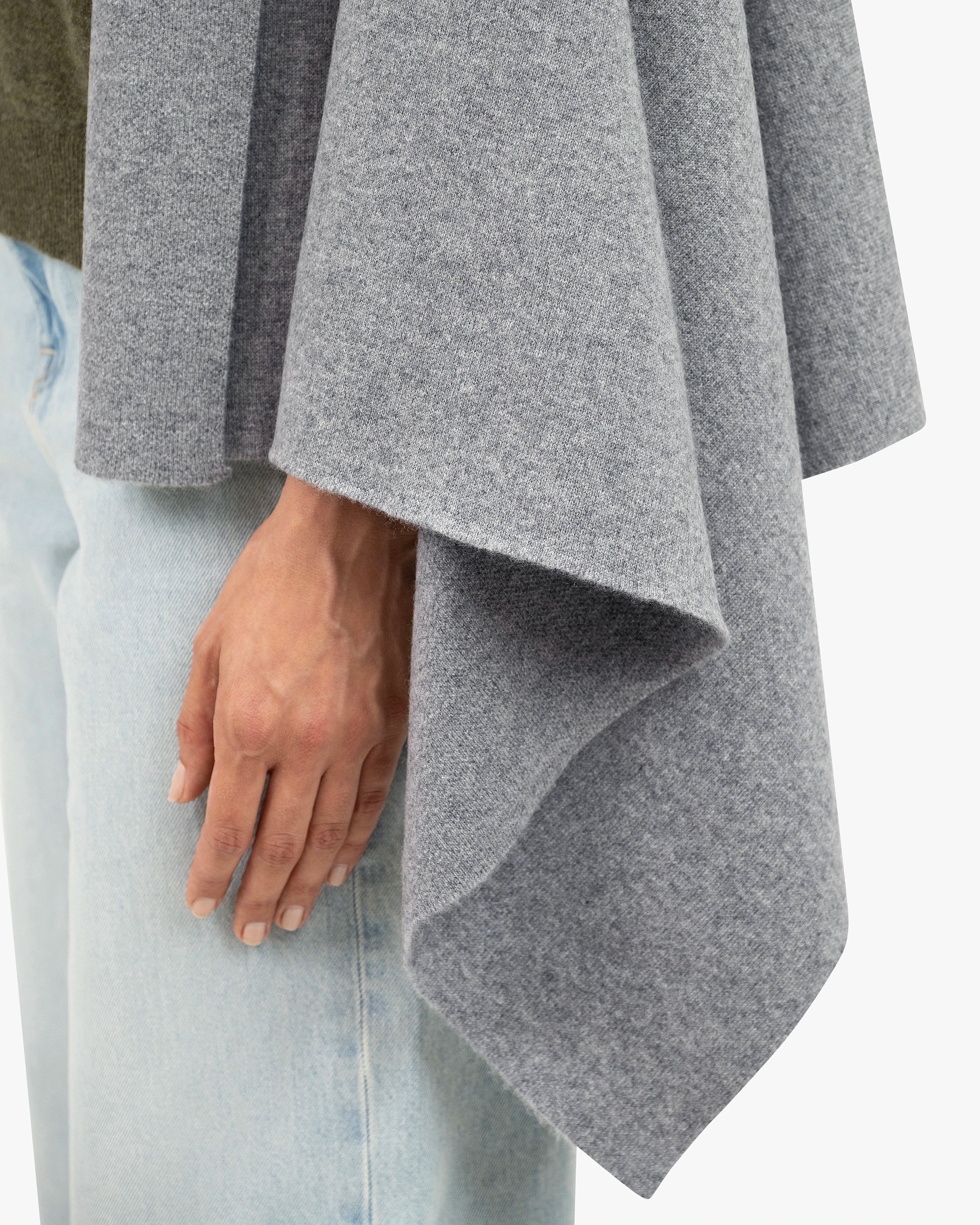 Dolomiti Maxi Wrap - Medium Grey Cashmere