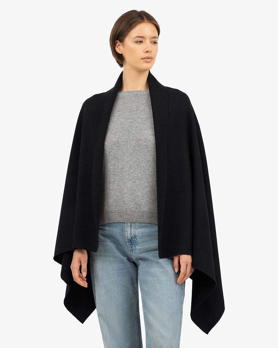 Dolomiti Maxi Wrap - Black Cashmere