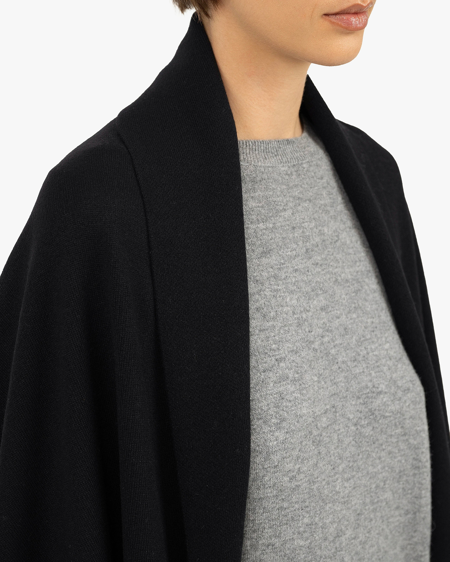 Dolomiti Maxi Wrap - Black Cashmere