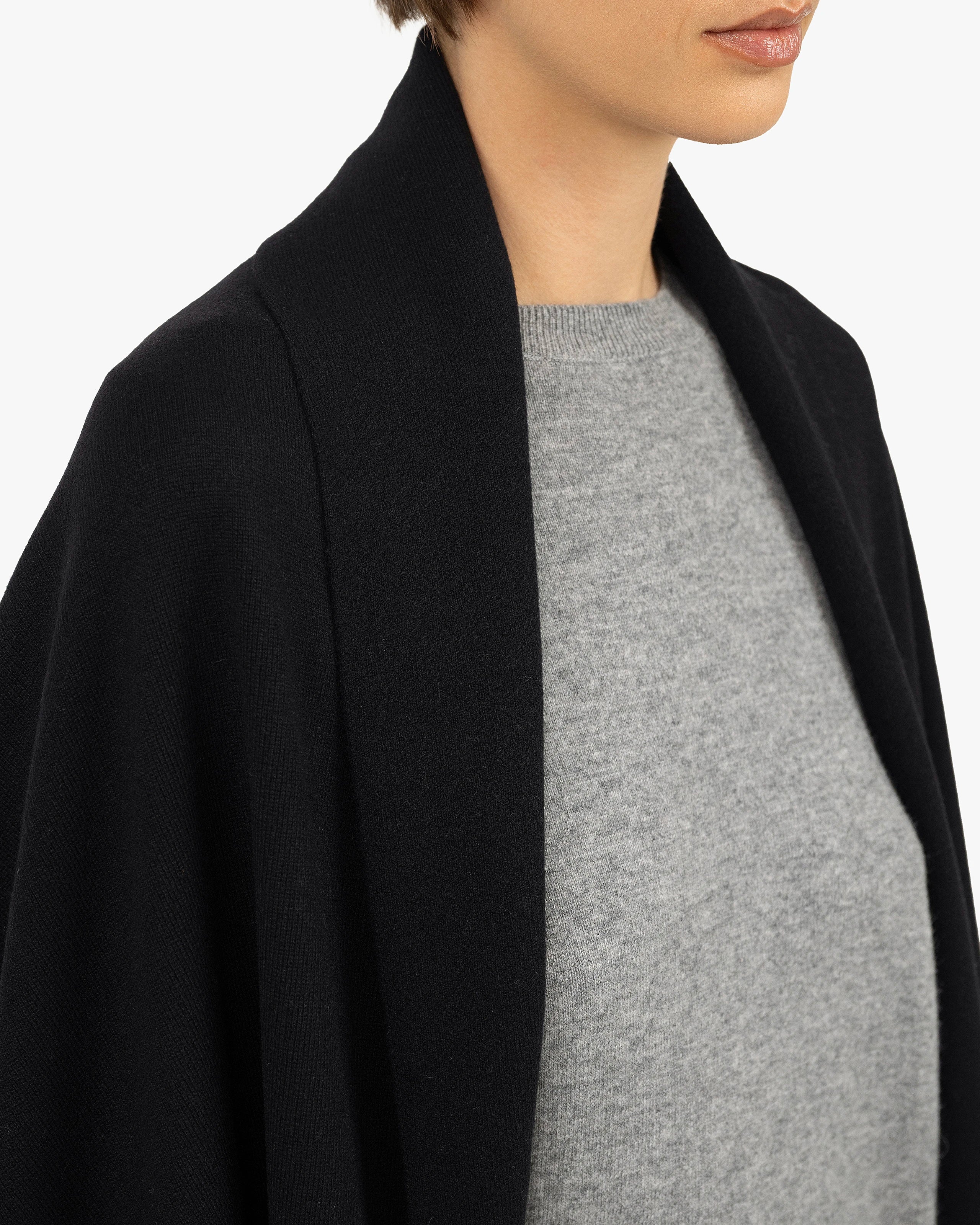 Dolomiti Maxi Wrap - Black Cashmere