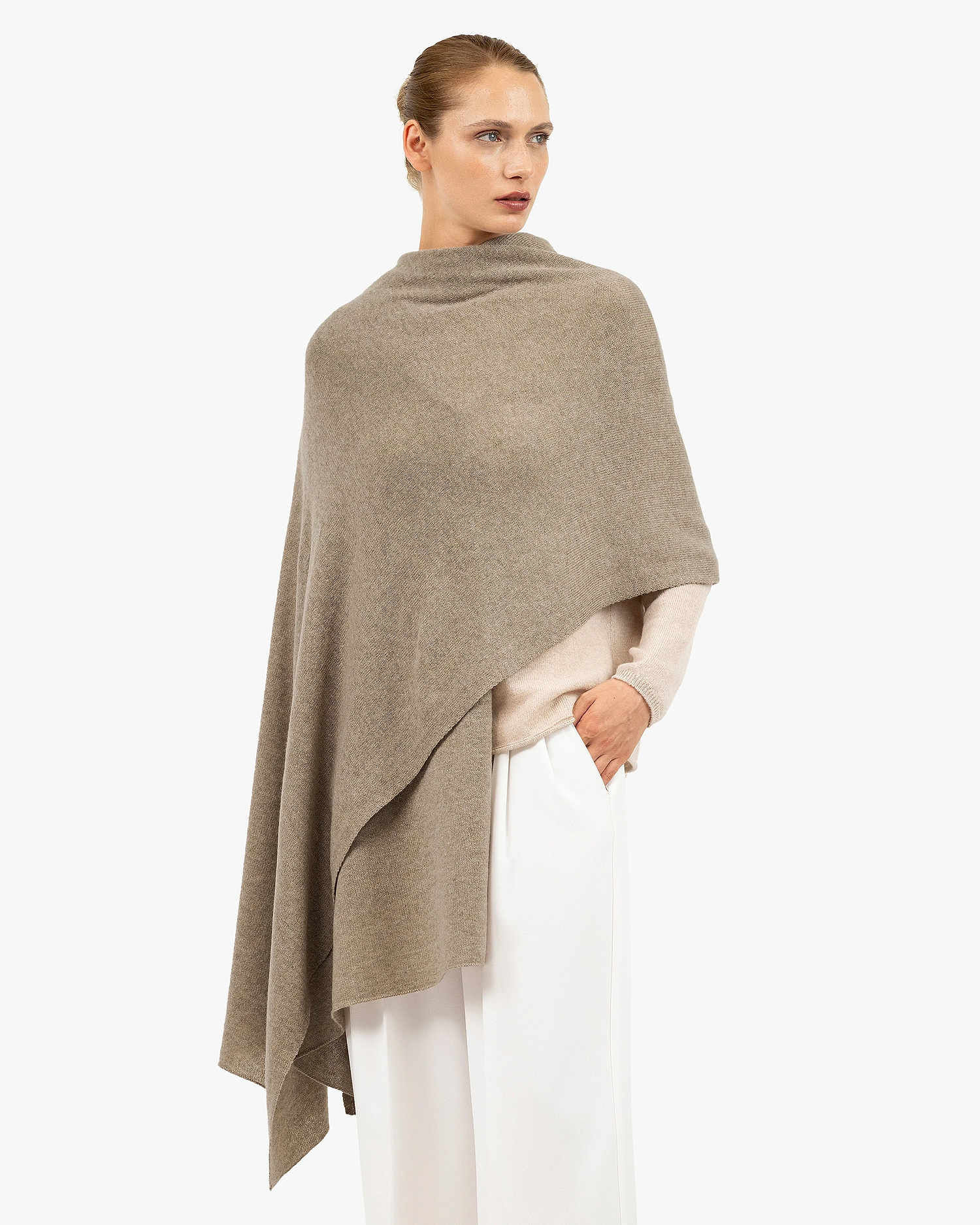 Essential Maxi Wrap - Taupe Cashmere