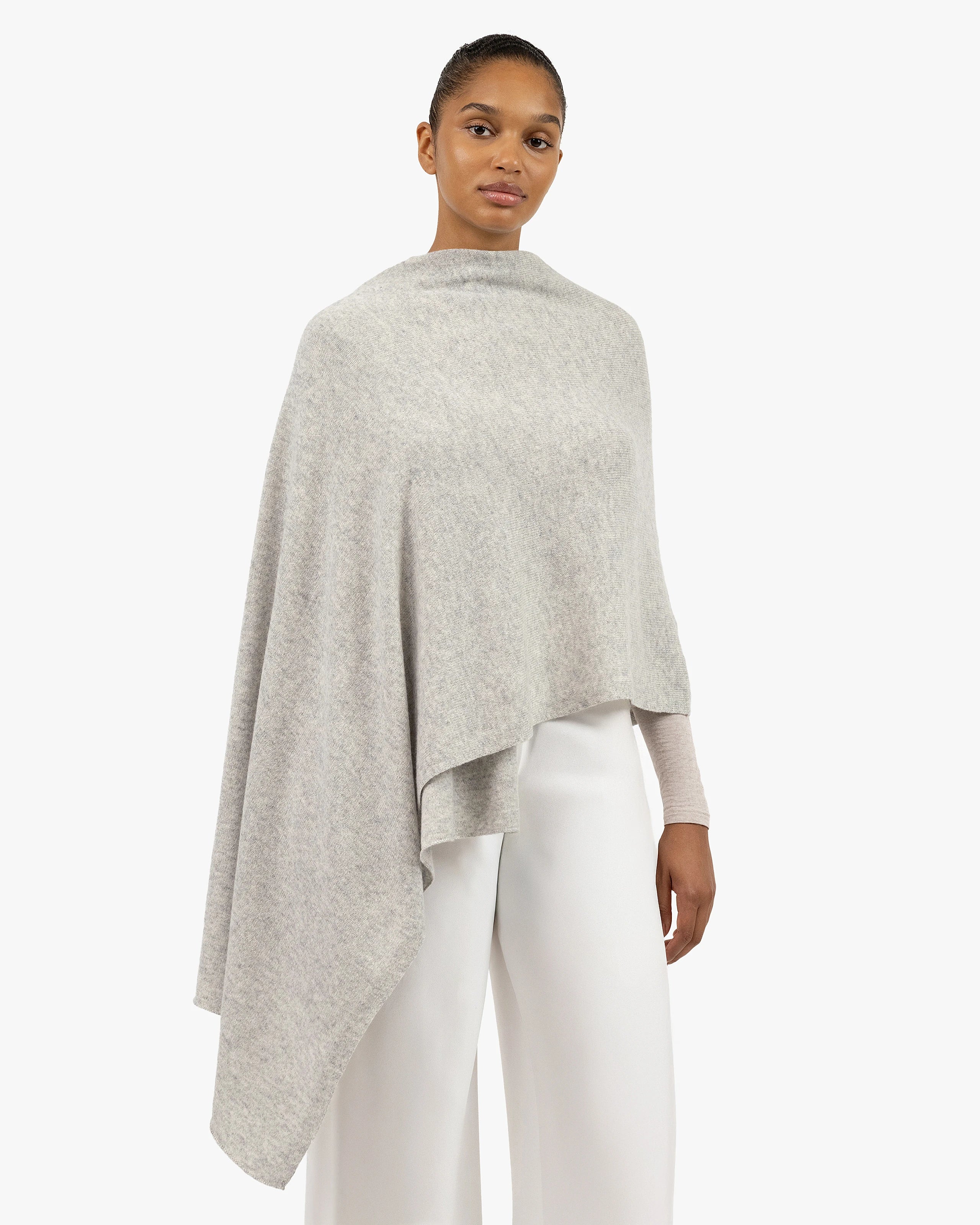Essential Maxi Wrap - Light Grey Cashmere