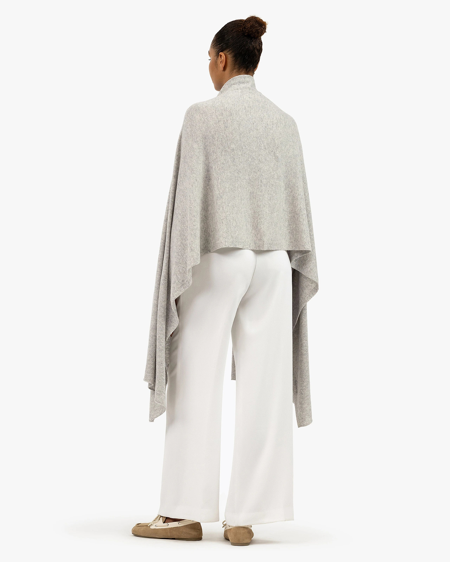 Essential Maxi Wrap - Light Grey Cashmere