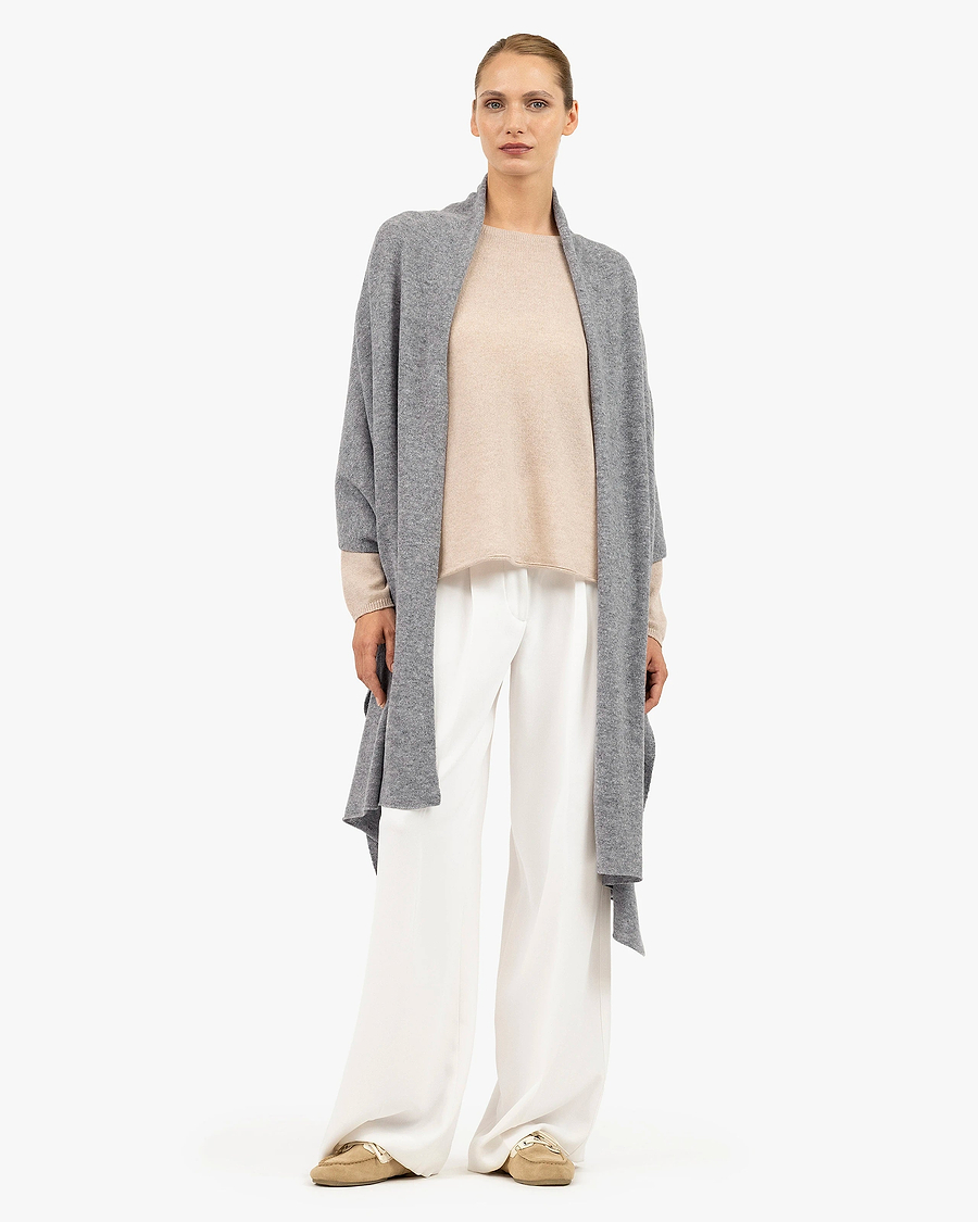 Essential Maxi Wrap - Medium Grey Cashmere
