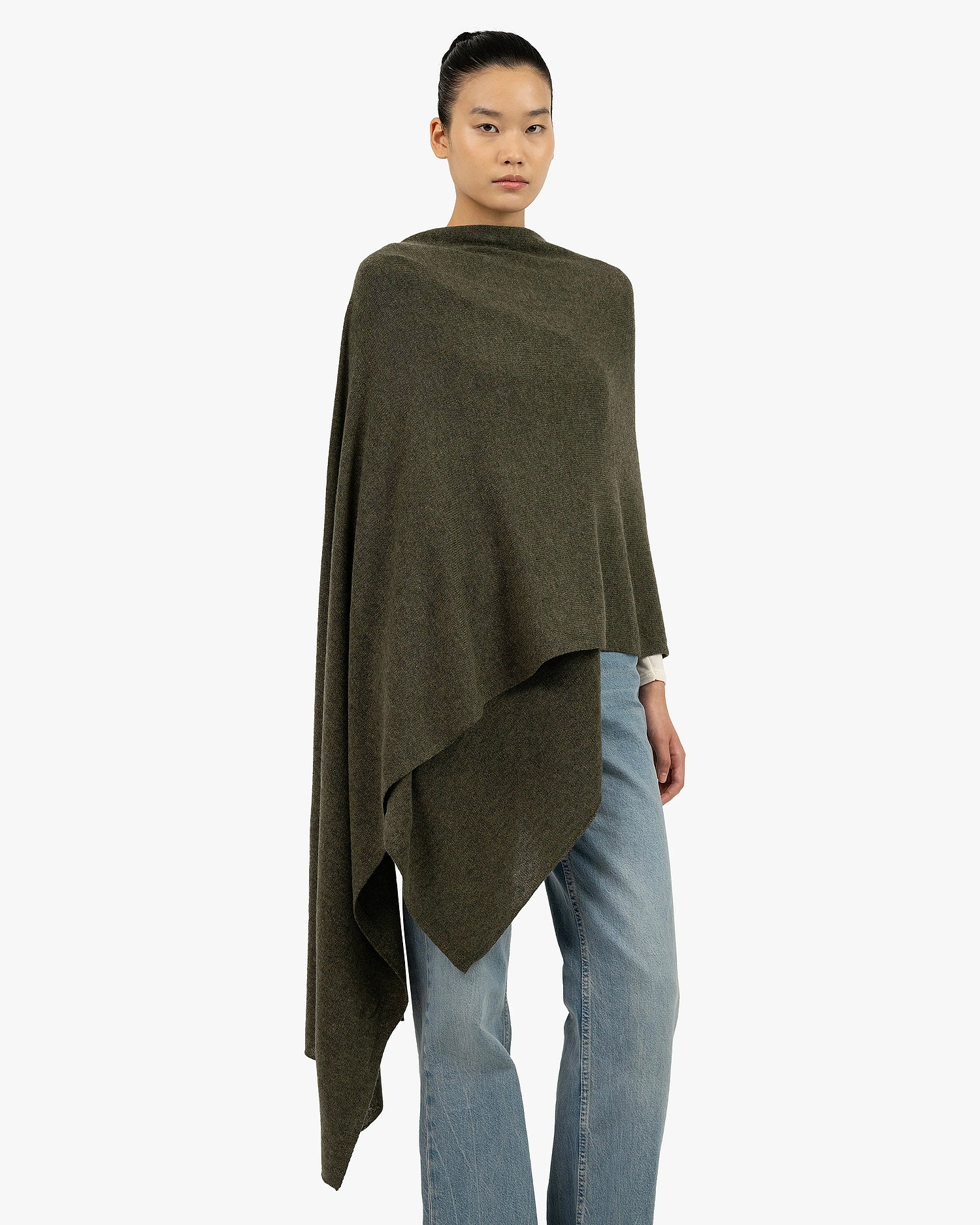 Essential Maxi Wrap - Green Cashmere