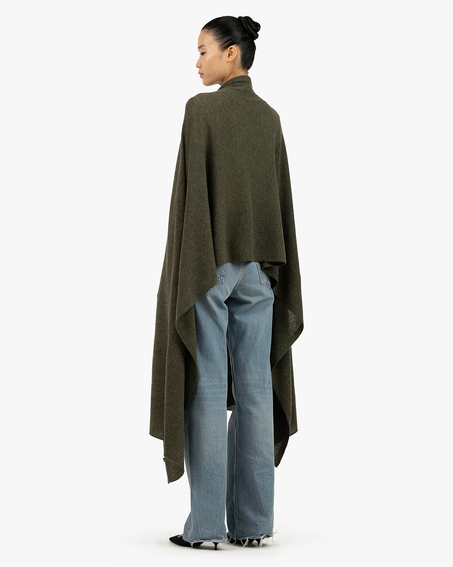 Essential Maxi Wrap - Green Cashmere