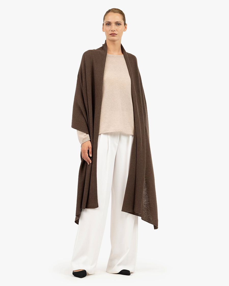 Essential Maxi Wrap - Brown Cashmere