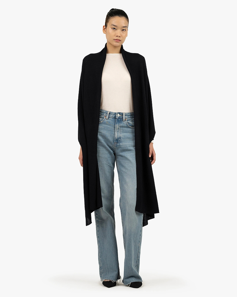 Essential Maxi Wrap - Black Cashmere