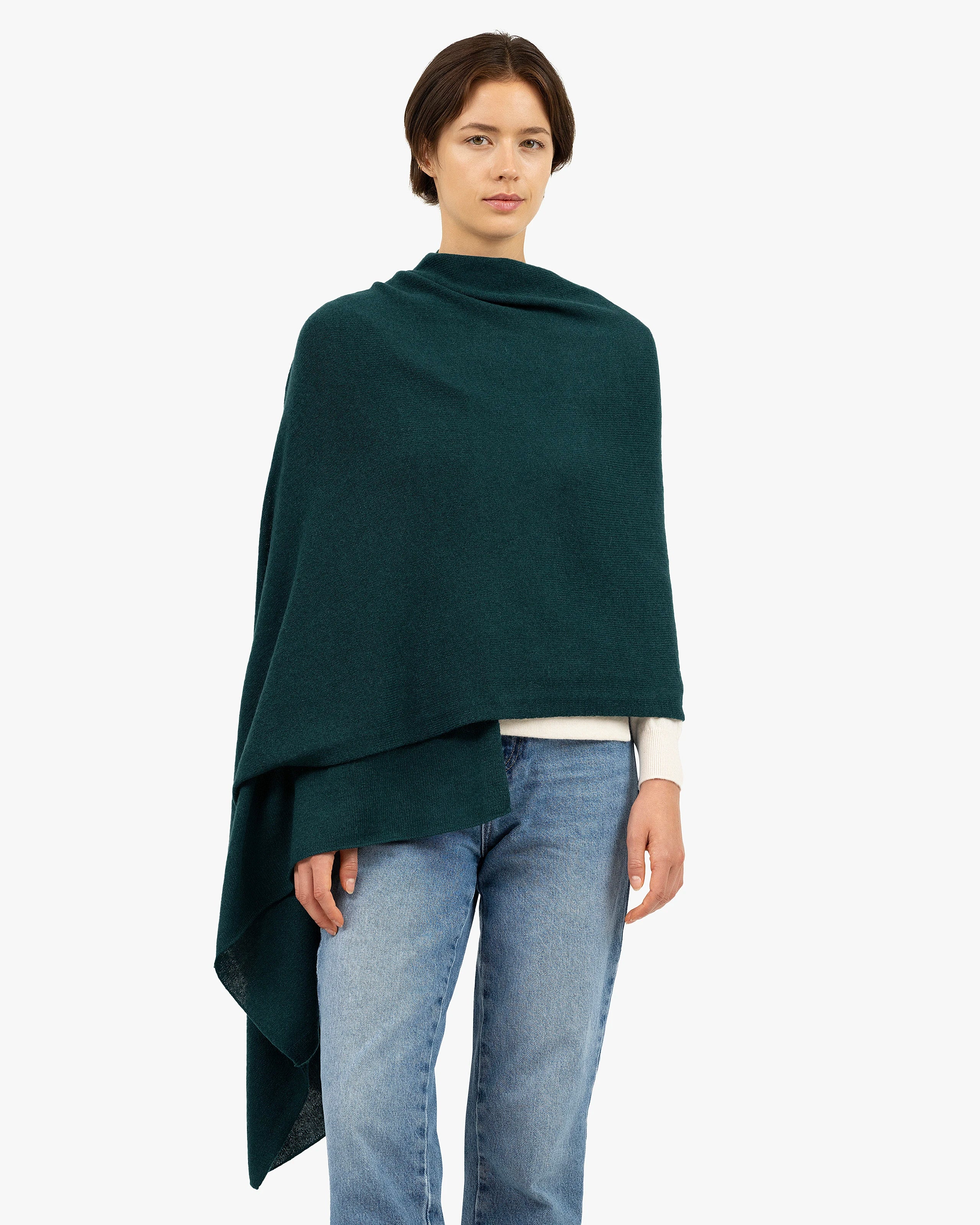 Essential Maxi Wrap - Green Cashmere