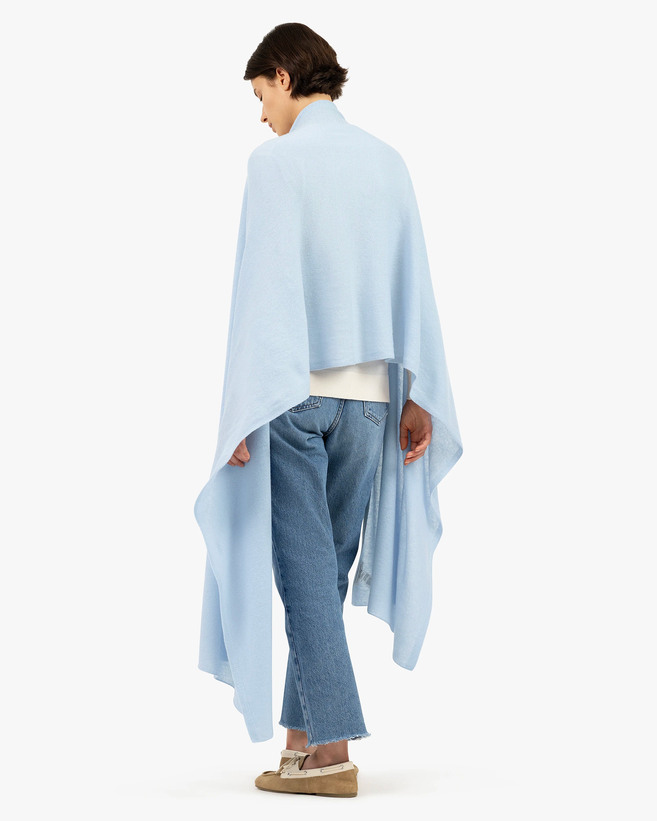 Essential Maxi Wrap - Light Blue Cashmere