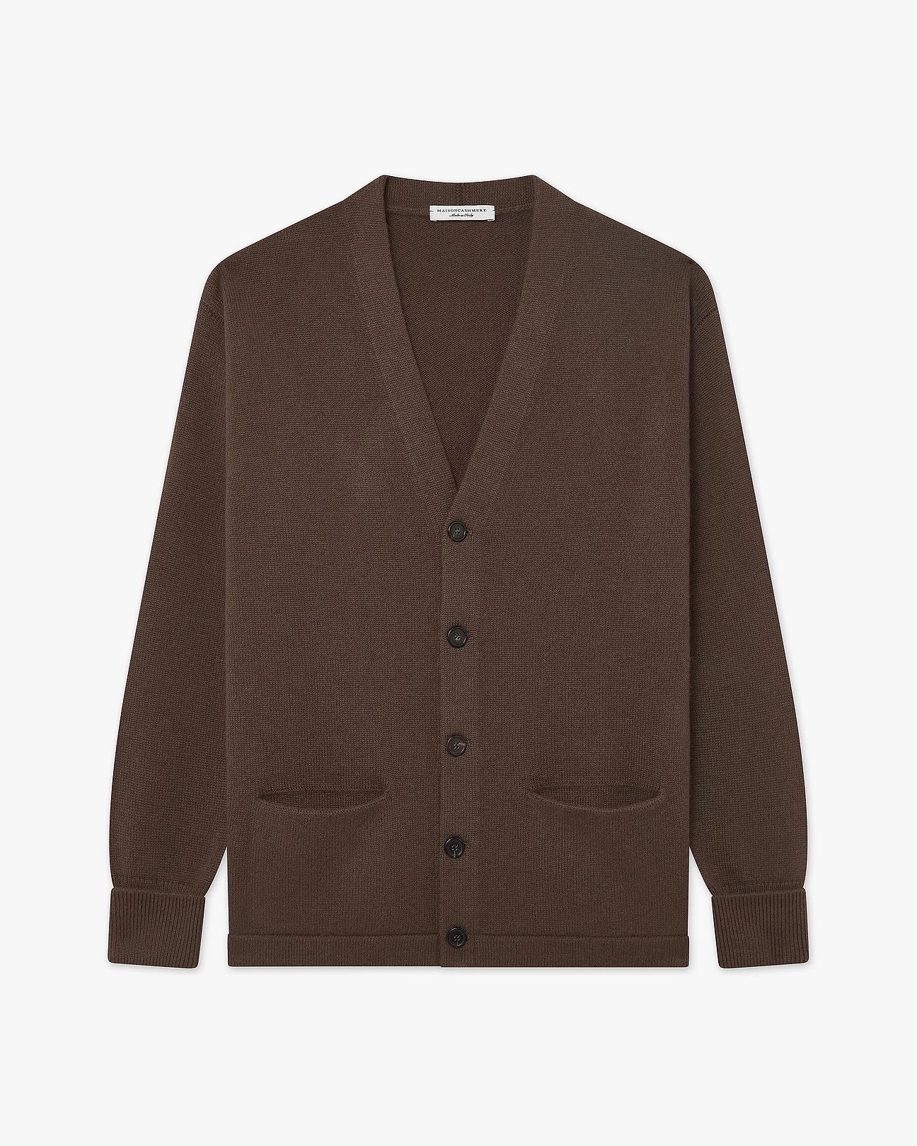 Men's Beacon Cashmere Cardigan - Brown | MaisonCashmere
