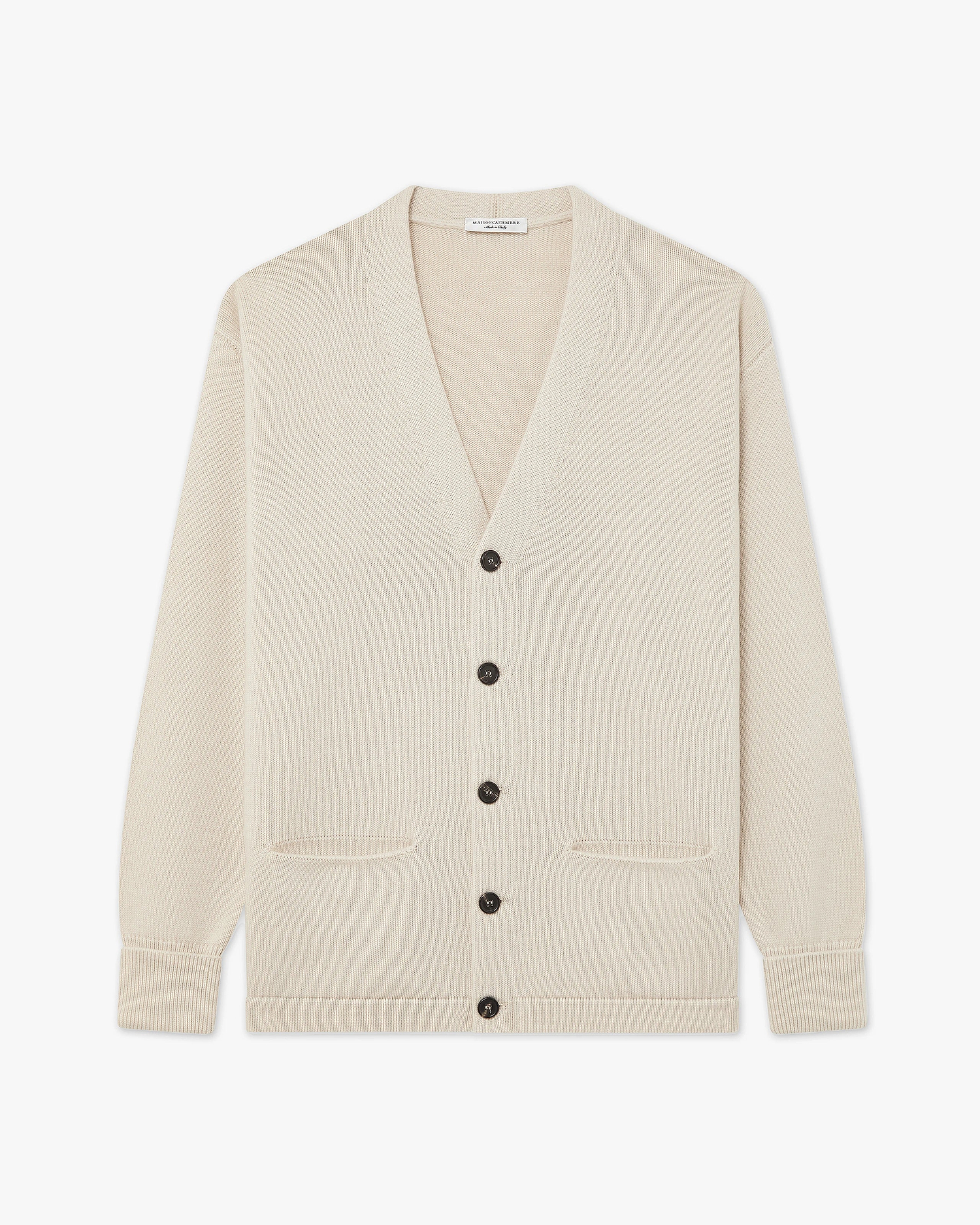 Men's Beacon Cardigan - Light Beige Cashmere