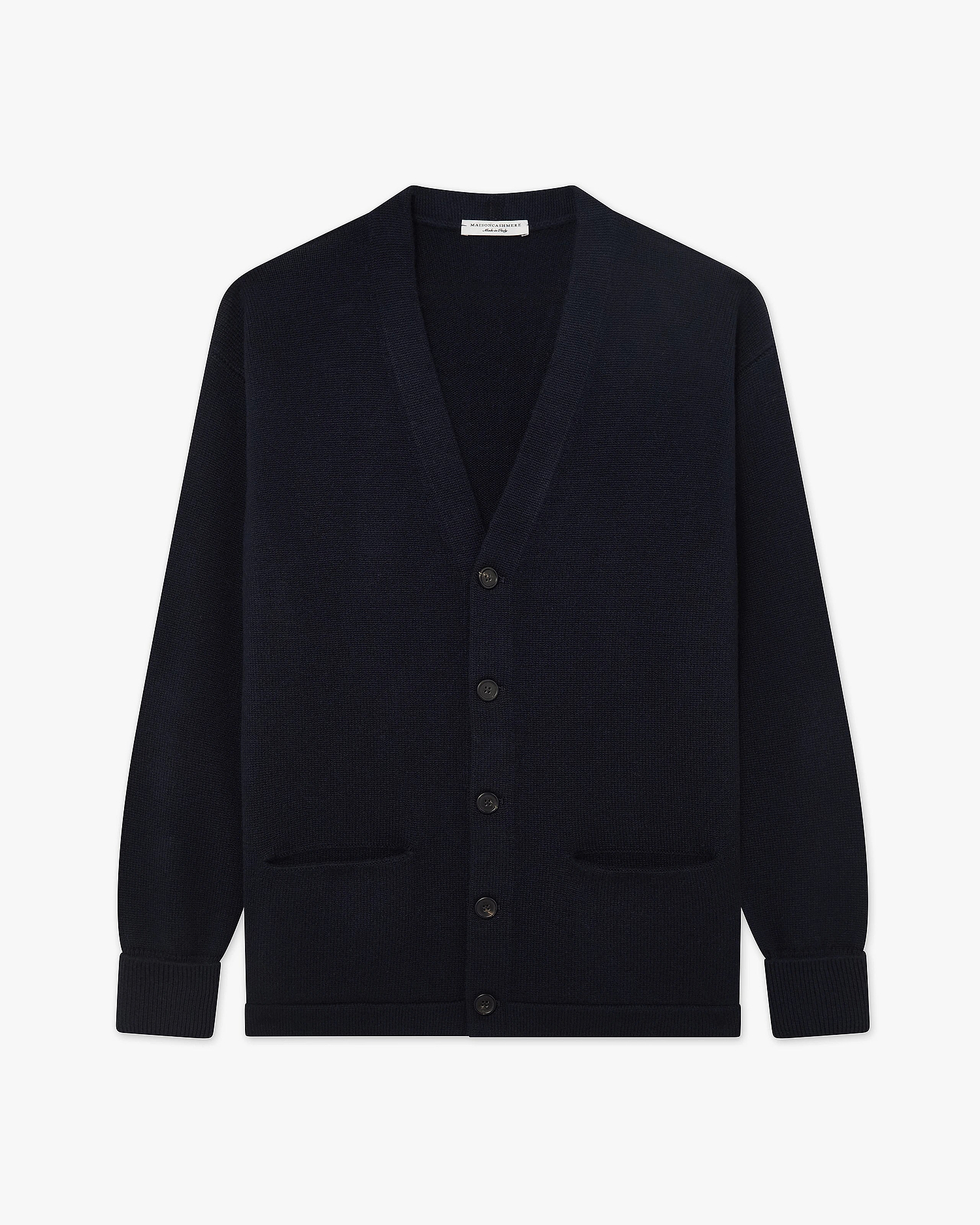 Men's Beacon Cardigan - Night Blue Cashmere