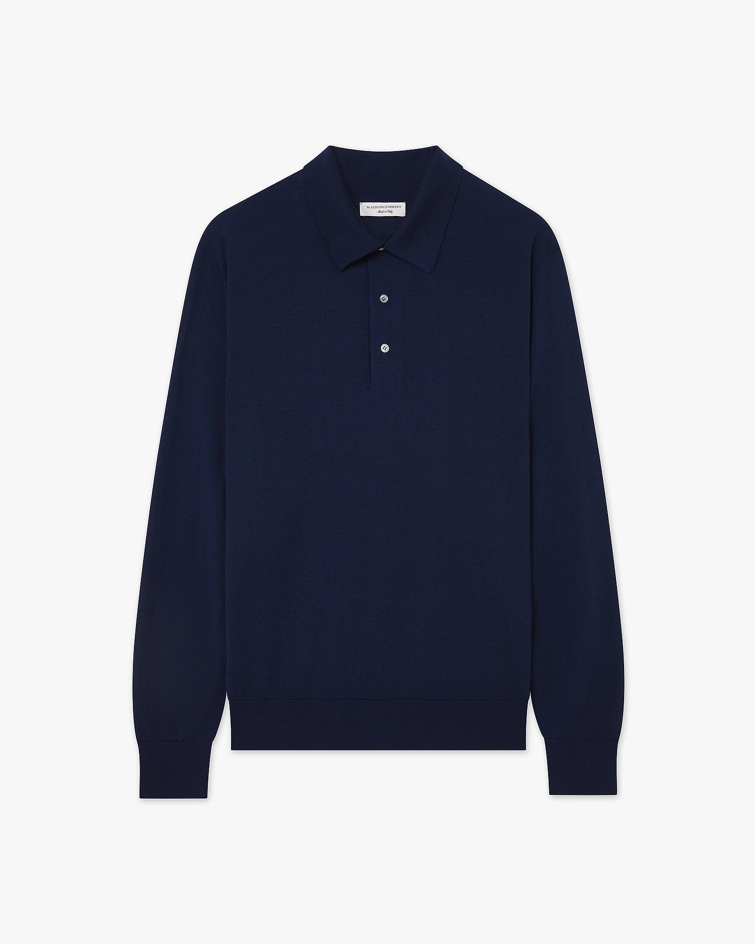 Men's Belmond Polo Sweater - Blue Merino Superfine