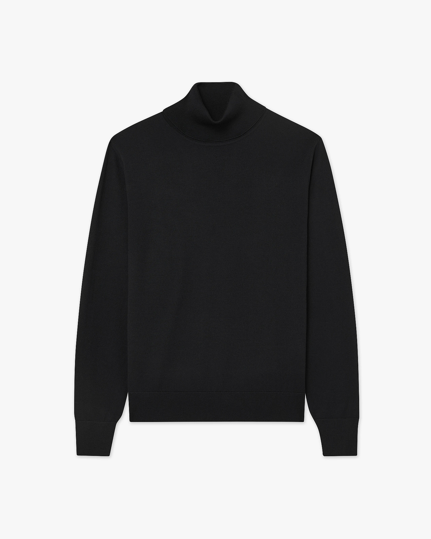 Men's Belmond Turtleneck Sweater - Black Merino Superfine
