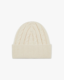 Men's Cable Knit Hat - White