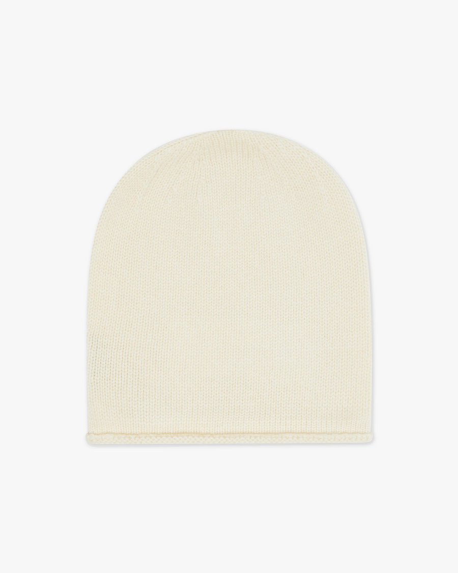 Men's San Carlo Beanie - White Cashmere
