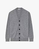 Classic Cardigan Herren - Mittelgrau