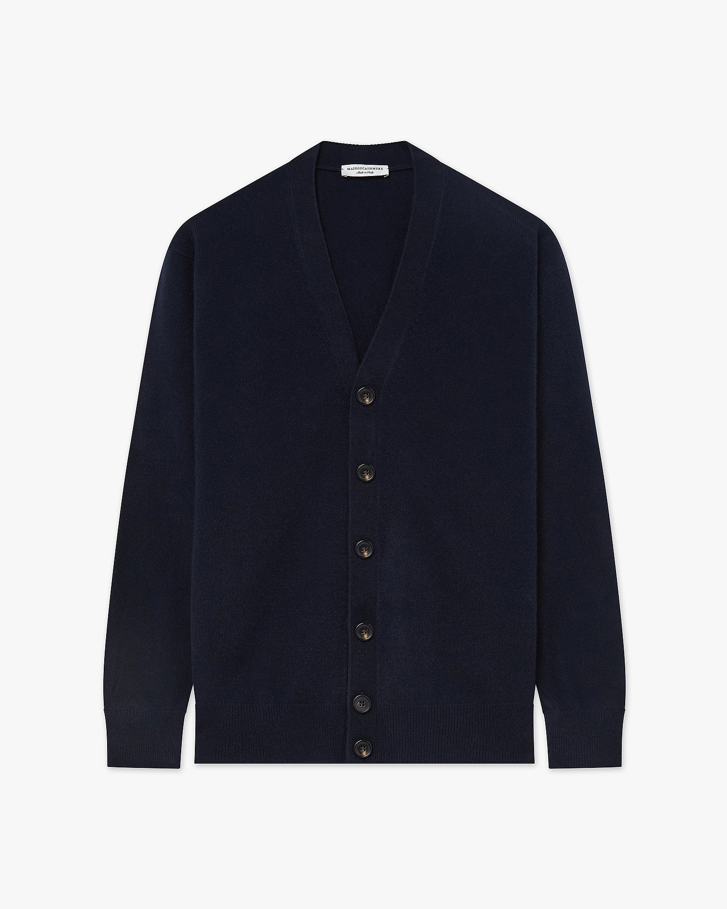 Men's Classic Cardigan - Night Blue Cashmere