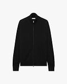 Cardigan Zip Classic Uomo - Nero