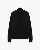 Cardigan Zip Classic Uomo - Nero