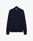 Cardigan Zip Classic Uomo - Blu Scuro