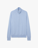 Cardigan Zip Classic Uomo - Celeste