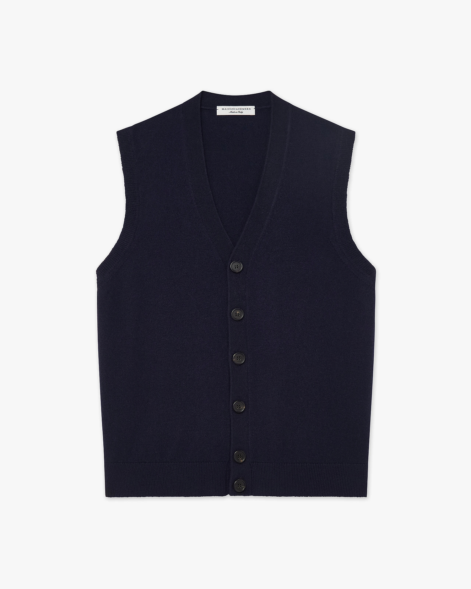 Men's Sevile Cardigan Vest - Blue Cashmere