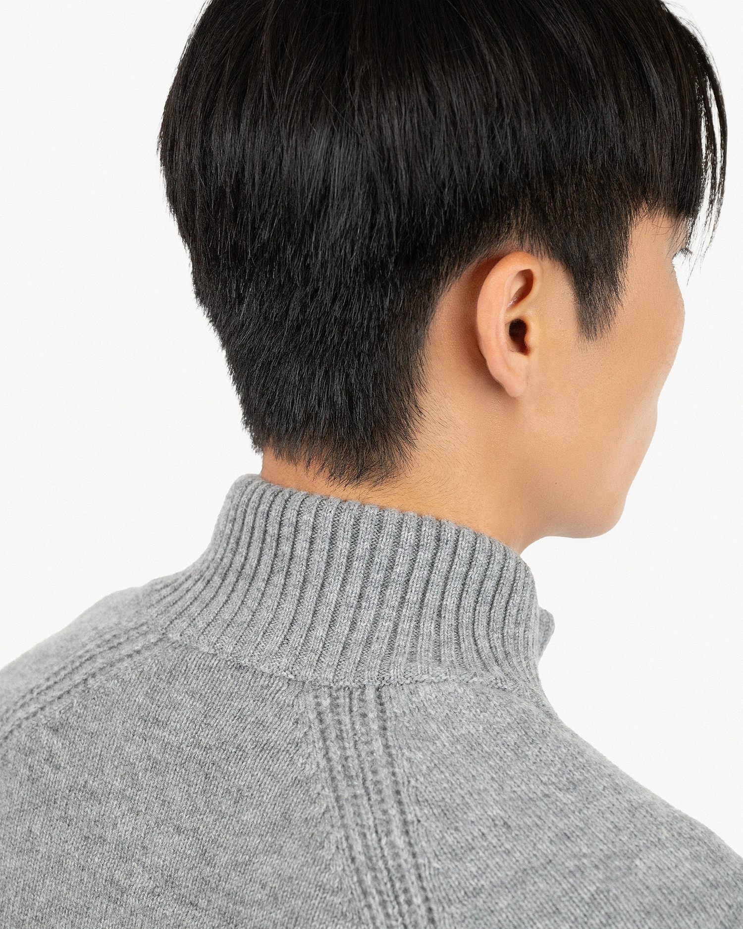 Men's Ampezzo Zip Cardigan - Medium Grey Cashmere