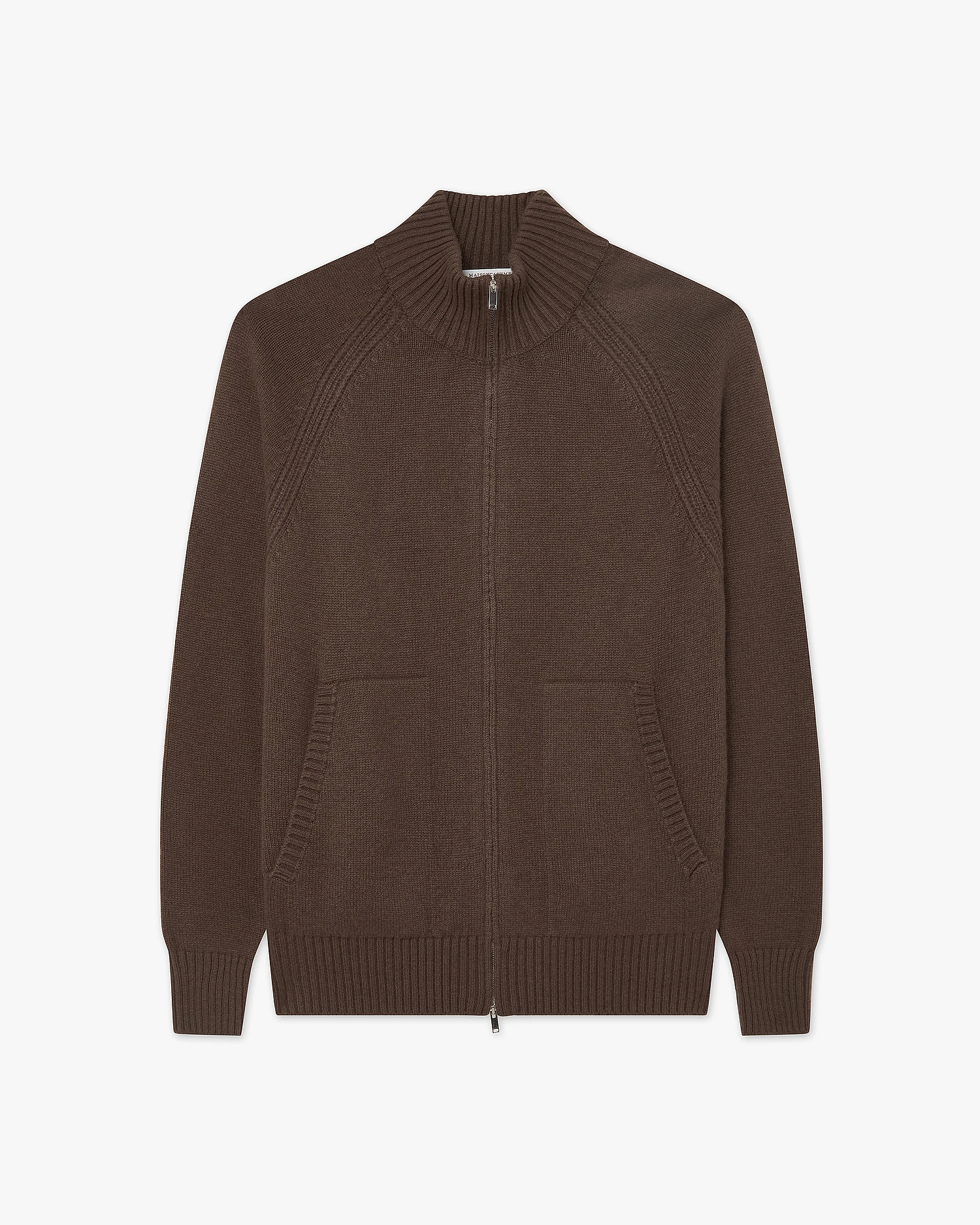Men's Ampezzo Zip Cardigan - Brown Cashmere