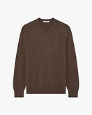 Classic Rundhalspullover Herren - Braun