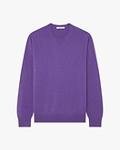 Classic Rundhalspullover Herren - Violett