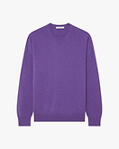 Classic Rundhalspullover Herren - Violett