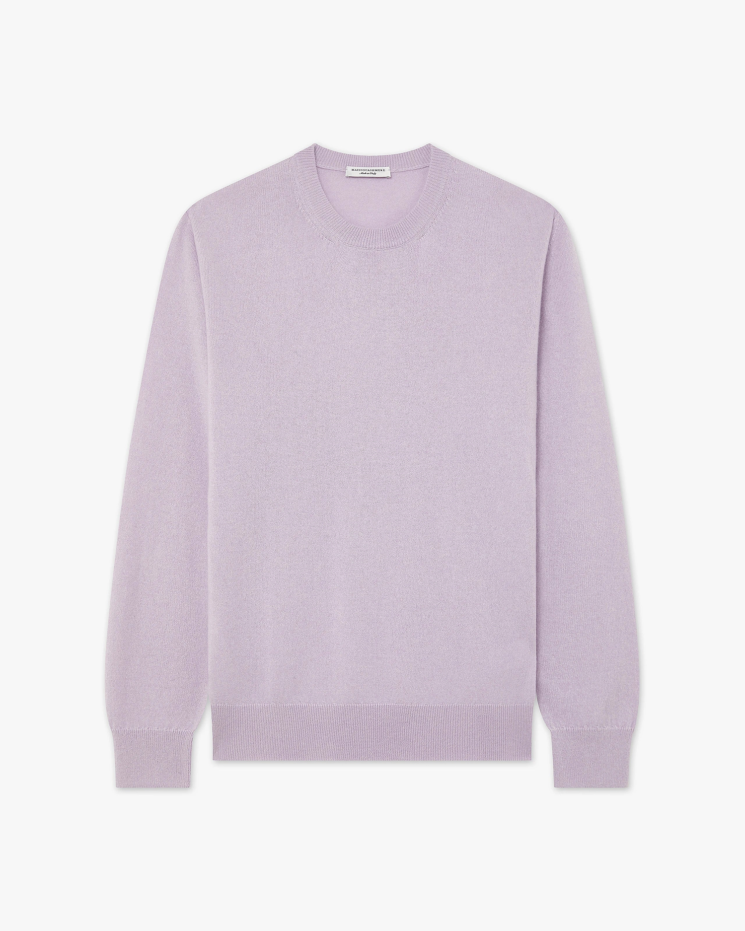 Men's Classic Crew Neck Sweater - Lilac Cashmere