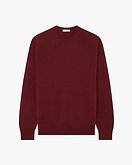 Classic Rundhalspullover Herren - Bordeaux