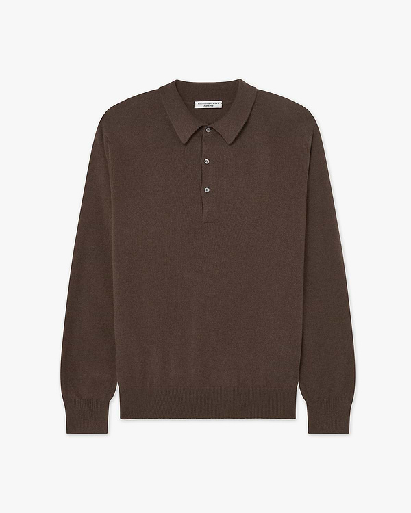 Pull Polo Classic Homme - Marron