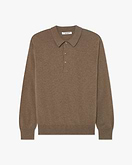 Pull Polo Classic Homme - Brun Clair
