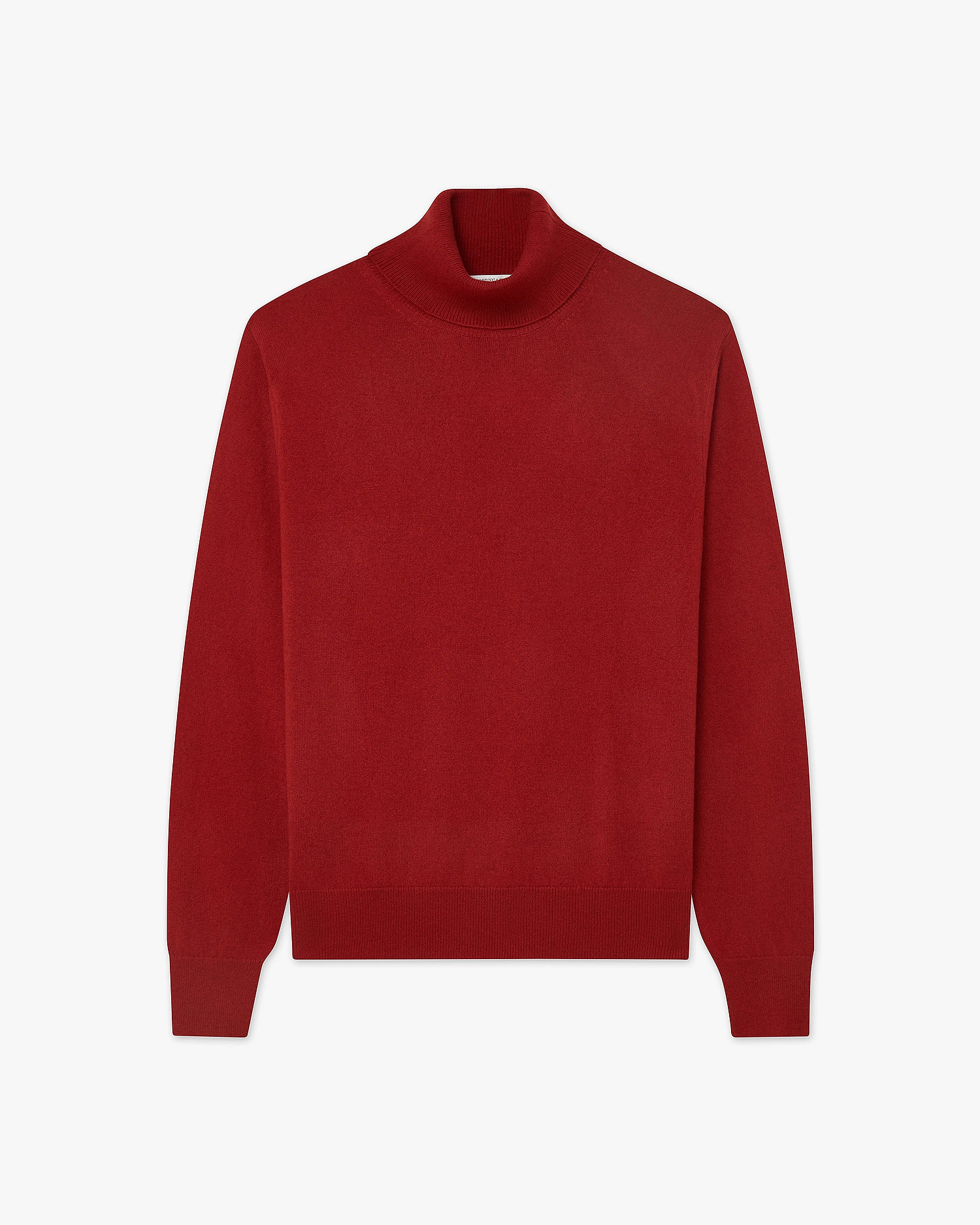 Men's Classic Turtleneck Sweater - Red Cashmere