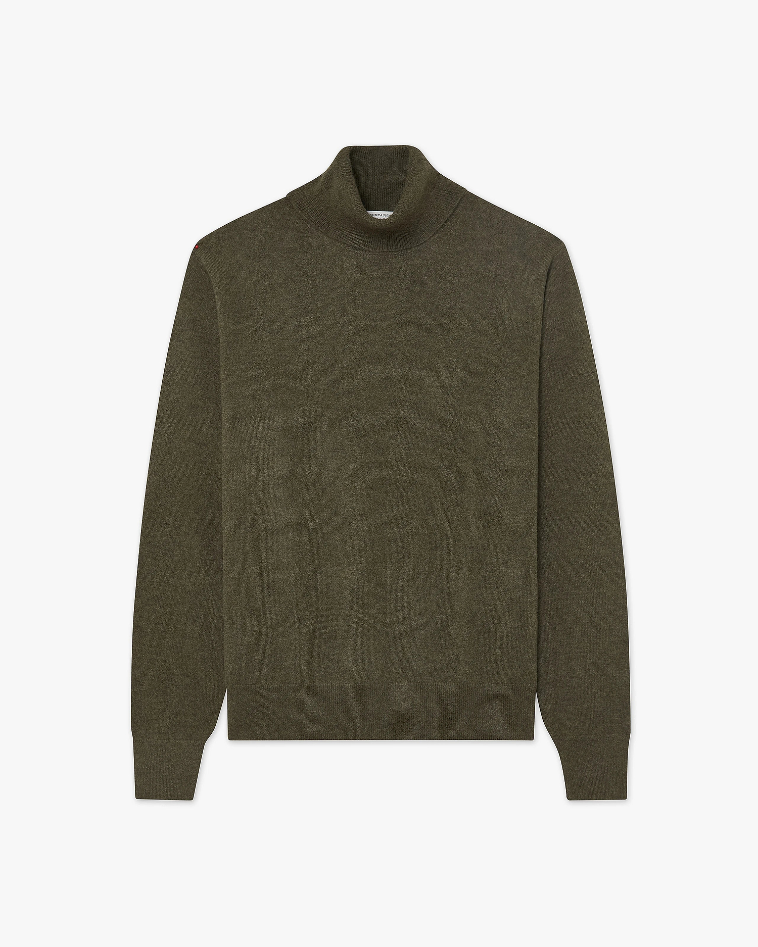 Men's Classic Turtleneck Sweater - Green Cashmere