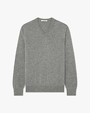 Classic V-Ausschnittpullover Herren - Mittelgrau