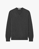 Classic V-Ausschnittpullover Herren - Dunkelgrau
