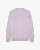 Pull Col V Classic Homme - Lilas