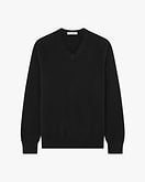 Classic V-Ausschnittpullover Herren - Schwarz