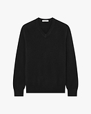 Pull Col V Classic Homme - Noir