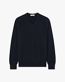 Pull Col V Classic Homme - Bleu Nuit
